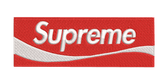 Supreme Logo red and white box - Embroidery Design - FineryEmbroidery